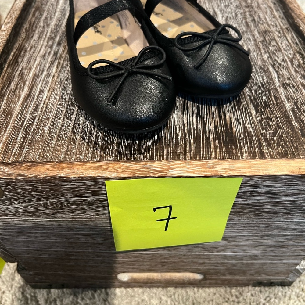 Black Kids Shoes with Bow